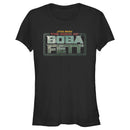 Junior's Star Wars: The Book of Boba Fett Distressed Logo T-Shirt