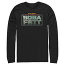 Men's Star Wars: The Book of Boba Fett Distressed Logo Long Sleeve Shirt