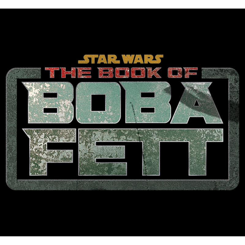 Men's Star Wars: The Book of Boba Fett Distressed Logo Pull Over Hoodie