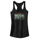 Junior's Star Wars: The Book of Boba Fett Distressed Logo Racerback Tank Top