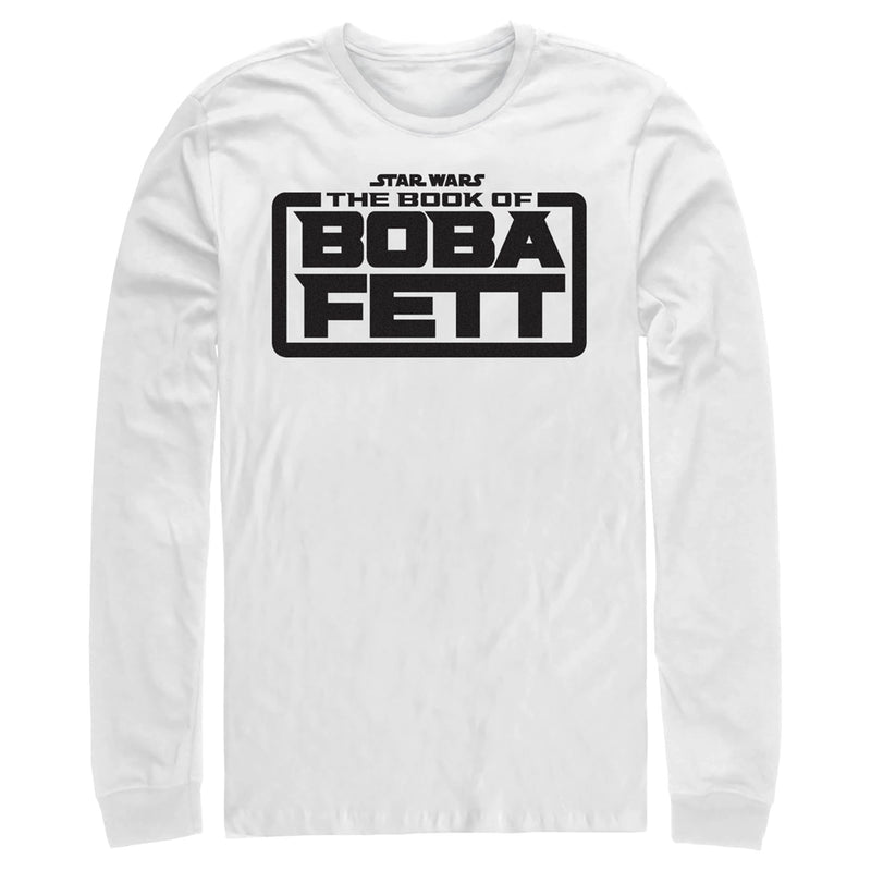 Men's Star Wars: The Book of Boba Fett Black Logo Long Sleeve Shirt