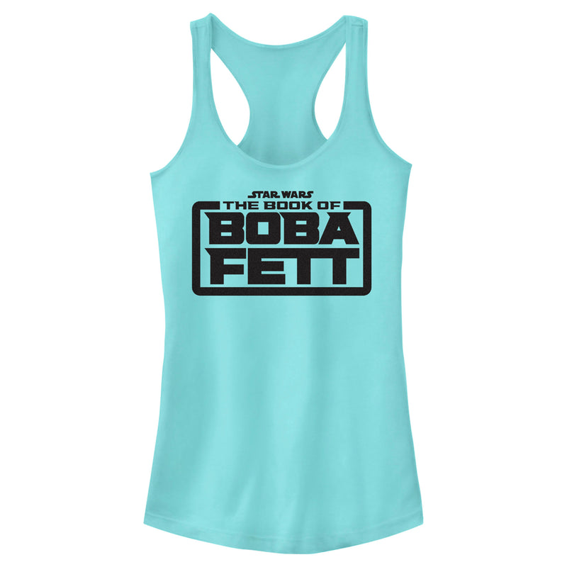 Junior's Star Wars: The Book of Boba Fett Black Logo Racerback Tank Top