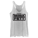 Women's Star Wars: The Book of Boba Fett Black Logo Racerback Tank Top