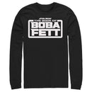 Men's Star Wars: The Book of Boba Fett White Logo Long Sleeve Shirt