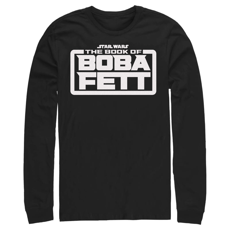 Men's Star Wars: The Book of Boba Fett White Logo Long Sleeve Shirt