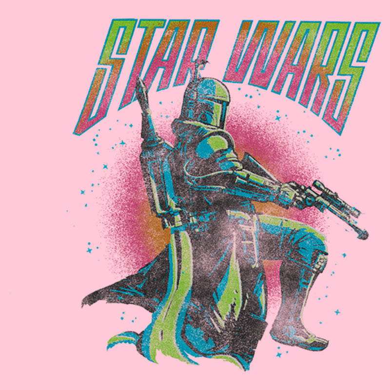 Girl's Star Wars: The Book of Boba Fett Colorful Logo T-Shirt