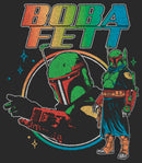 Men's Star Wars: The Book of Boba Fett Retro Rainbow Logo T-Shirt