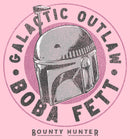 Girl's Star Wars: The Book of Boba Fett Galactic Outlaw Distressed Logo T-Shirt