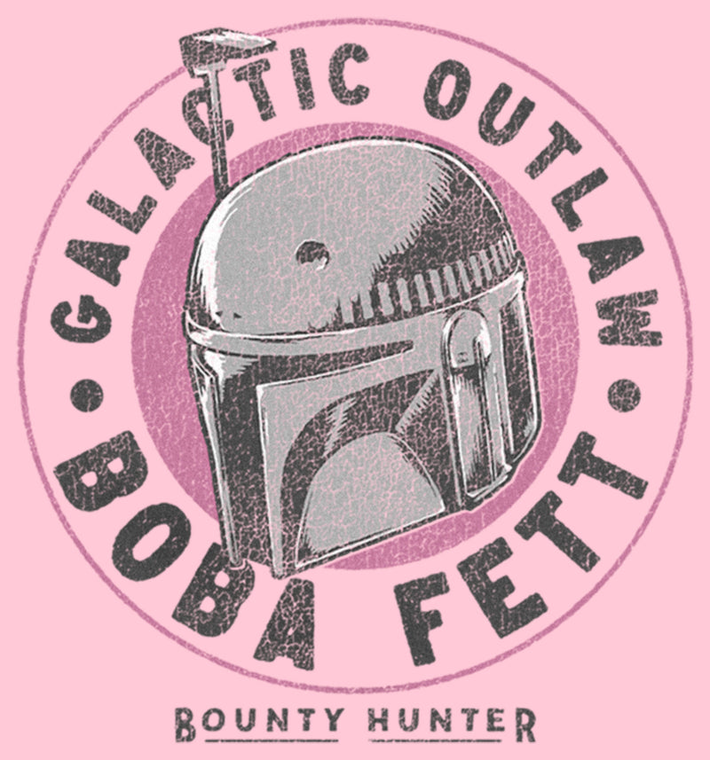 Girl's Star Wars: The Book of Boba Fett Galactic Outlaw Distressed Logo T-Shirt