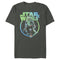 Men's Star Wars: The Book of Boba Fett Blue and Green Distressed Retro Logo T-Shirt