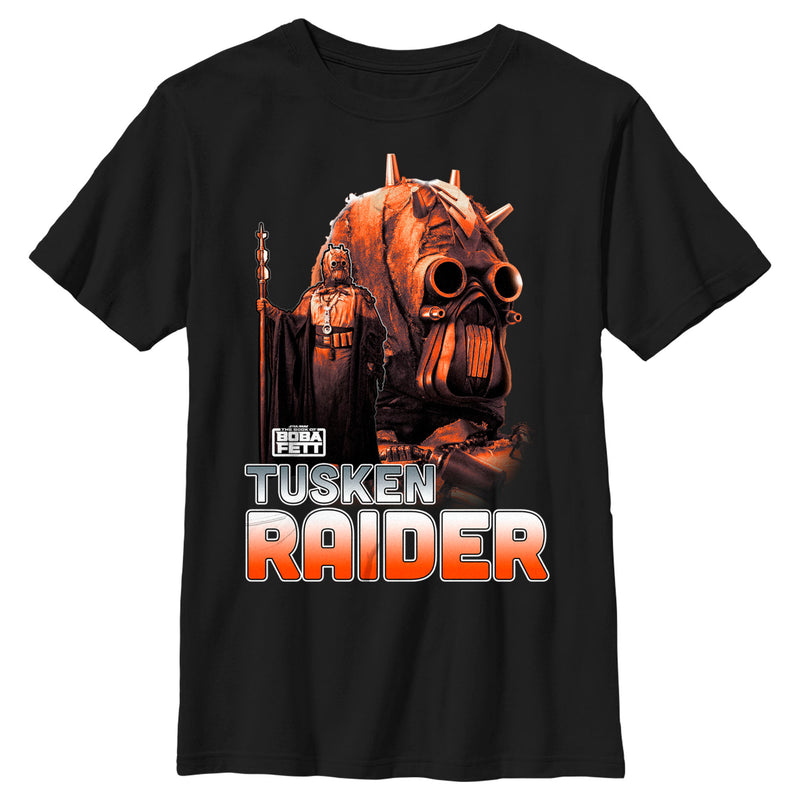 Boy's Star Wars: The Book of Boba Fett Tusken Raider Outlaw Hunter T-Shirt