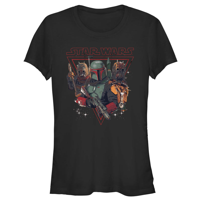 Junior's Star Wars: The Book of Boba Fett Tusken Raiders and Boba Bounty Hunters T-Shirt