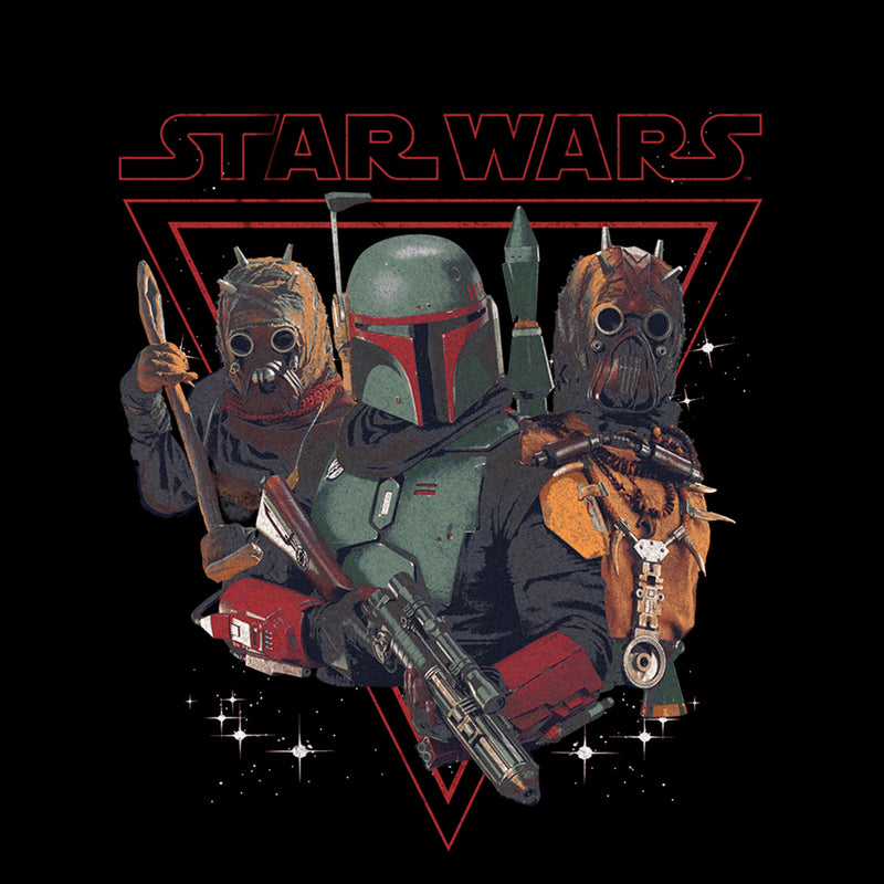 Boy's Star Wars: The Book of Boba Fett Tusken Raiders and Boba Bounty Hunters T-Shirt