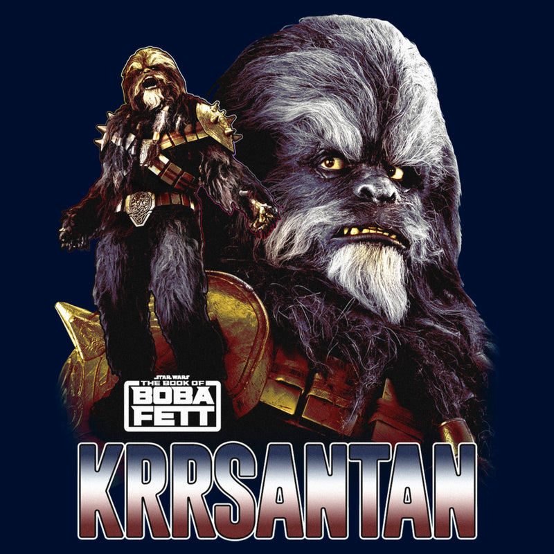 Men's Star Wars: The Book of Boba Fett Krrsantan the Wookiee The Twins Protector Long Sleeve Shirt