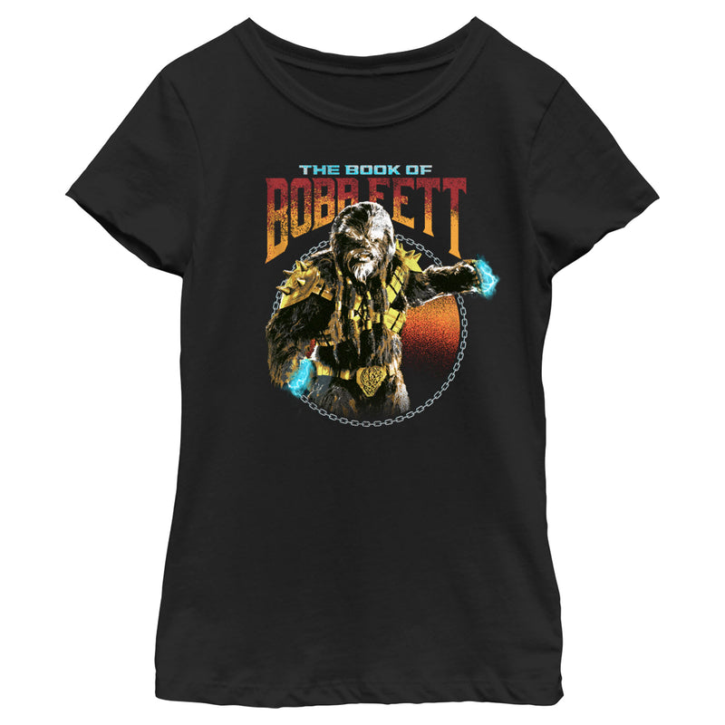 Girl's Star Wars: The Book of Boba Fett Black Krrsantan T-Shirt