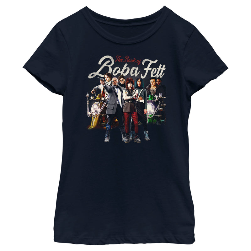 Girl's Star Wars: The Book of Boba Fett Drash and Skad New Security Team T-Shirt