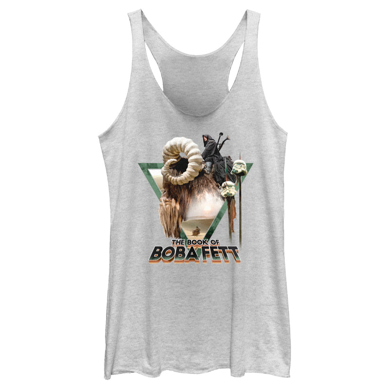 Women's Star Wars: The Book of Boba Fett Bantha Ride Boba Racerback Tank Top