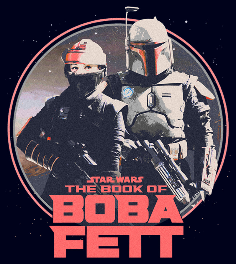 Men's Star Wars: The Book of Boba Fett Fennec and Boba Classic Circle T-Shirt