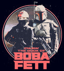 Women's Star Wars: The Book of Boba Fett Fennec and Boba Classic Circle T-Shirt