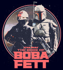 Junior's Star Wars: The Book of Boba Fett Fennec and Boba Classic Circle T-Shirt