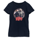 Girl's Star Wars: The Book of Boba Fett Fennec and Boba Classic Circle T-Shirt