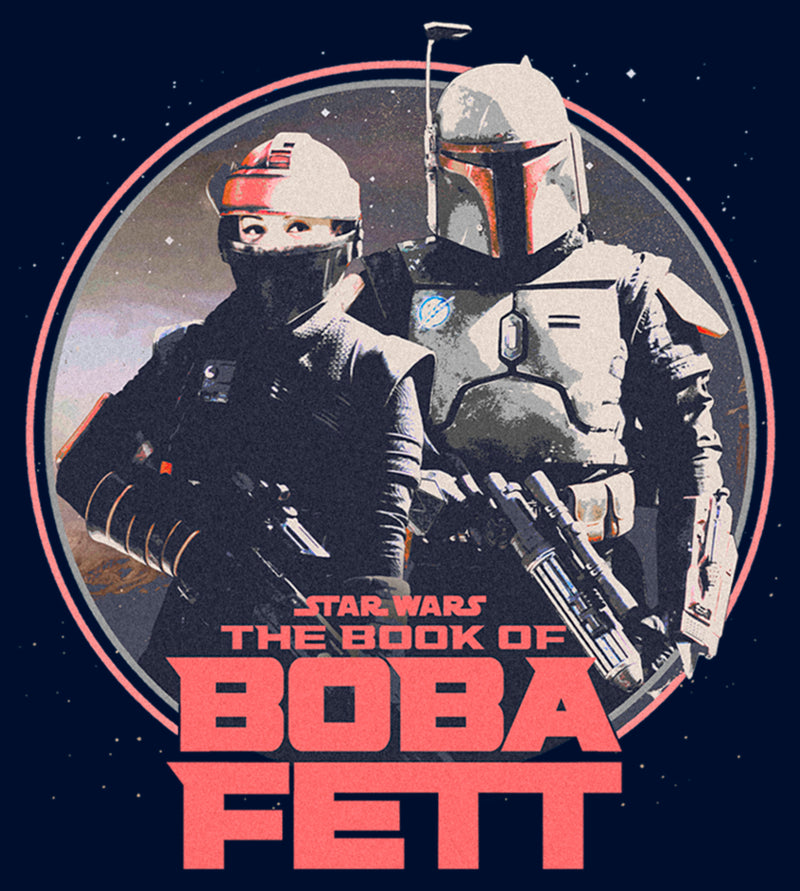 Men's Star Wars: The Book of Boba Fett Fennec and Boba Classic Circle Long Sleeve Shirt