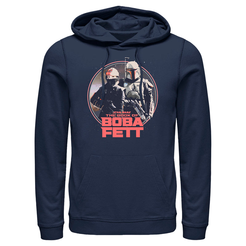 Men's Star Wars: The Book of Boba Fett Fennec and Boba Classic Circle Pull Over Hoodie