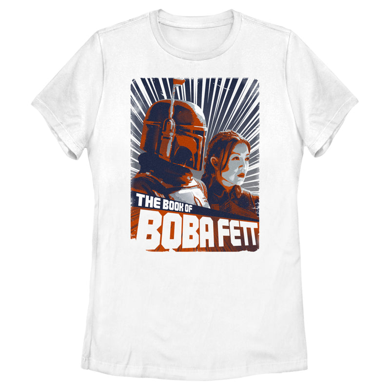 Women's Star Wars: The Book of Boba Fett Fennec and Boba Poster T-Shirt