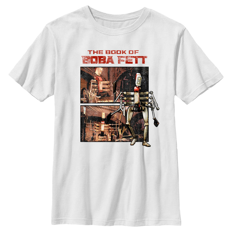 Boy's Star Wars: The Book of Boba Fett COO Cook Droid T-Shirt