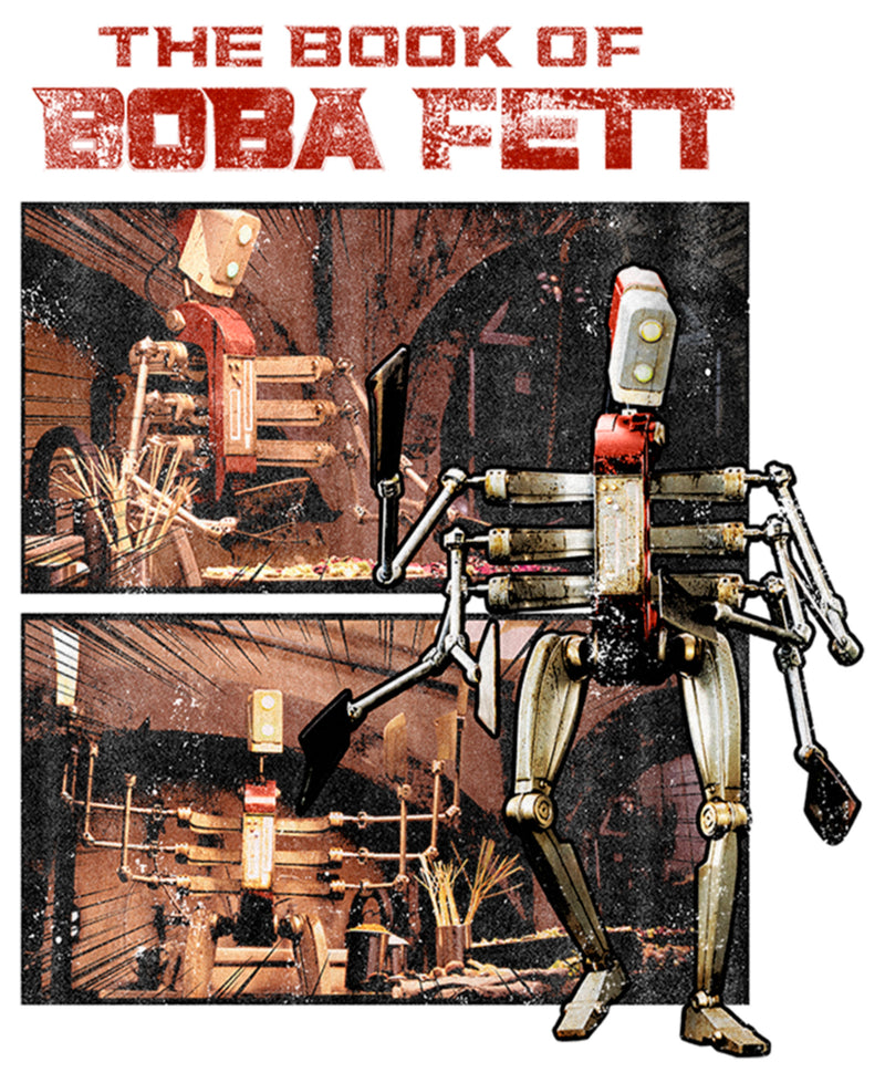 Boy's Star Wars: The Book of Boba Fett COO Cook Droid T-Shirt