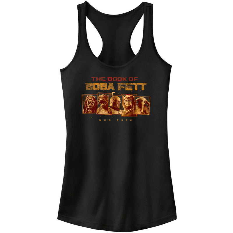 Junior's Star Wars: The Book of Boba Fett Mos Espa Dangerous Locals Racerback Tank Top