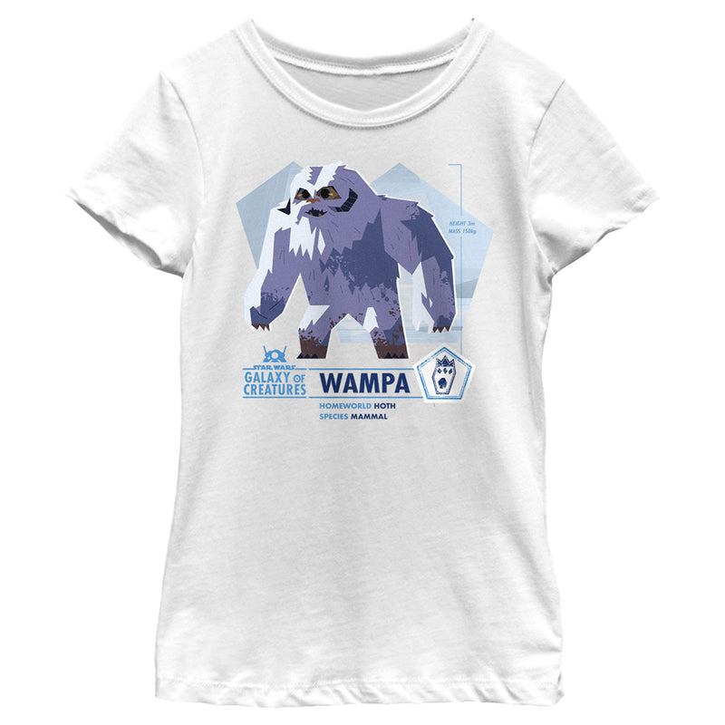 Girl's Star Wars: Galaxy of Creatures Wampa Species T-Shirt