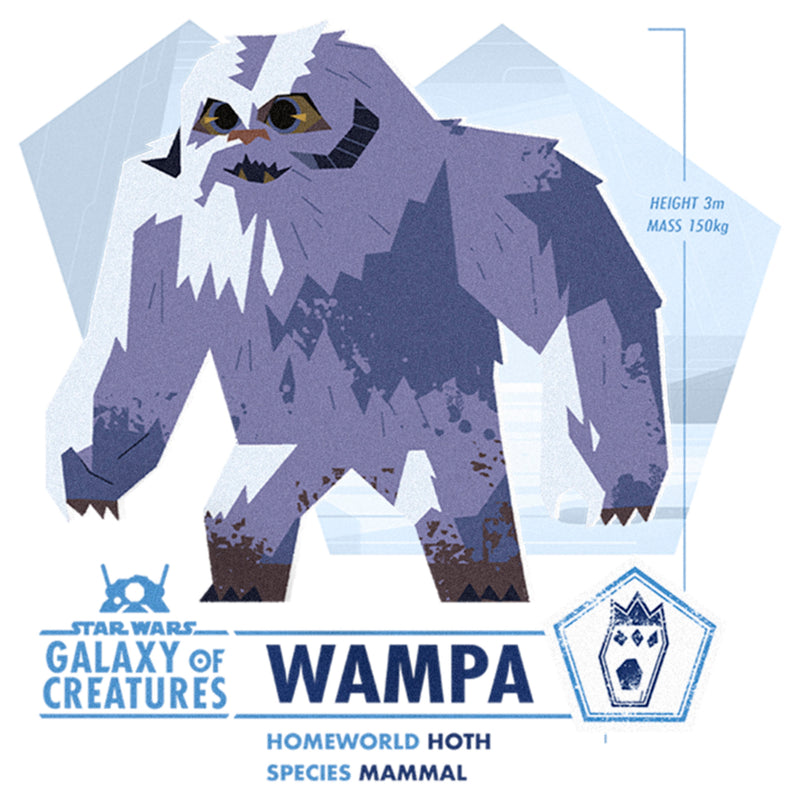 Girl's Star Wars: Galaxy of Creatures Wampa Species T-Shirt