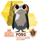 Girl's Star Wars: Galaxy of Creatures The Porg T-Shirt