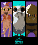 Men's Star Wars: Galaxy of Creatures Panel of Creatures T-Shirt
