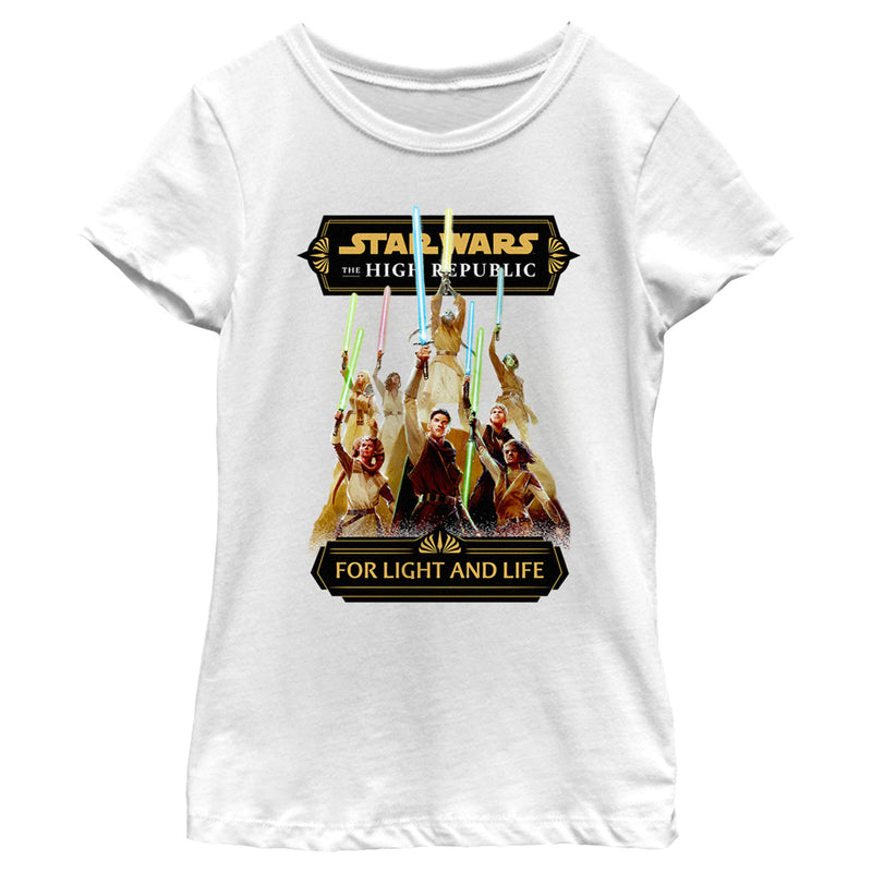 Girl's Star Wars The High Republic Jedi For Light and Life T-Shirt