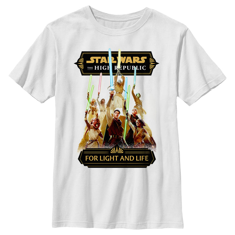 Boy's Star Wars The High Republic Jedi For Light and Life T-Shirt