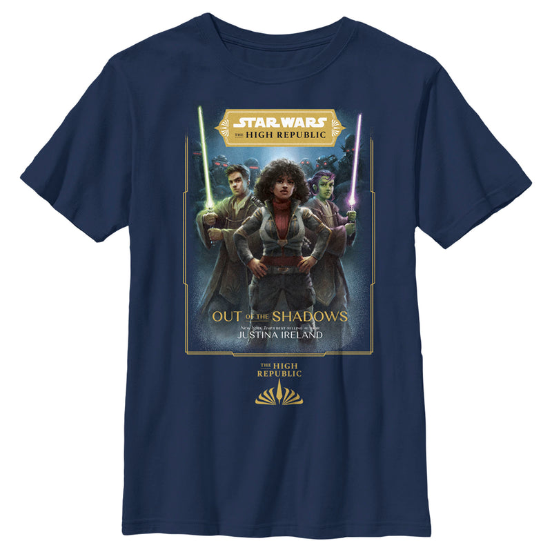 Boy's Star Wars The High Republic Out of the Shadows Cover T-Shirt