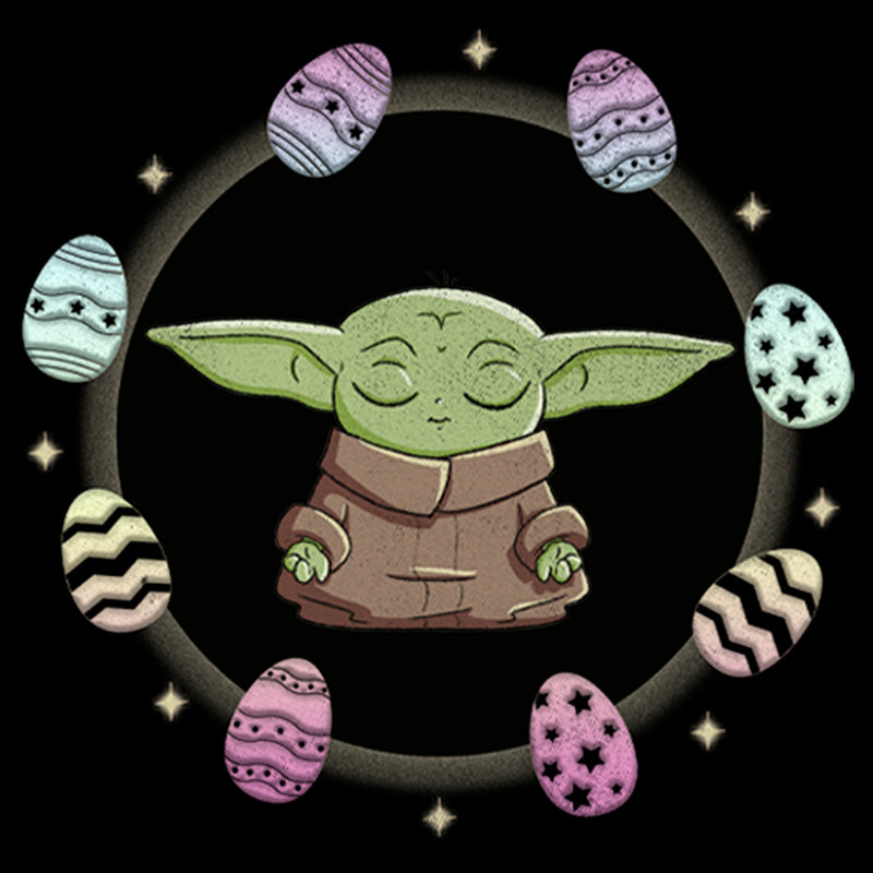 Boy's Star Wars: The Mandalorian Grogu Easter Egging Around T-Shirt