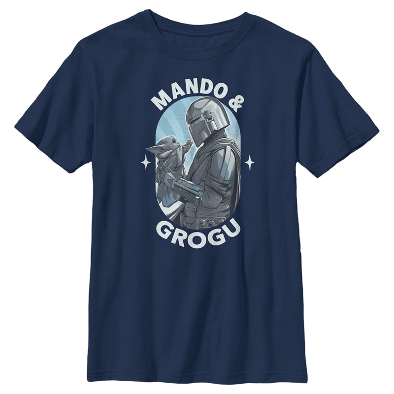 Boy's Star Wars: The Mandalorian Father's Day Mando & Grogu Love T-Shirt