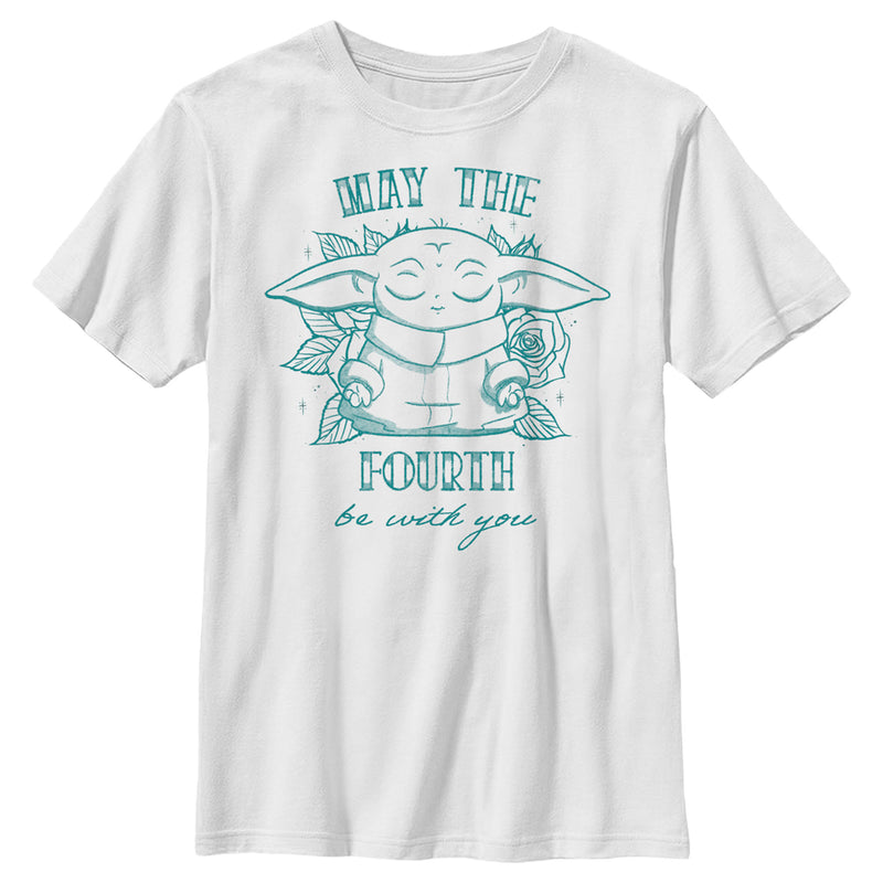 Boy's Star Wars: The Mandalorian Grogu May the Fourth Be With You T-Shirt