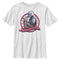 Boy's Star Wars: The Mandalorian Fourth of July Grogu and Mando Frame T-Shirt