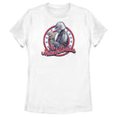 Women's Star Wars: The Mandalorian Fourth of July Grogu and Mando Frame T-Shirt