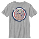 Boy's Star Wars: The Mandalorian Fourth of July Grogu Circle T-Shirt