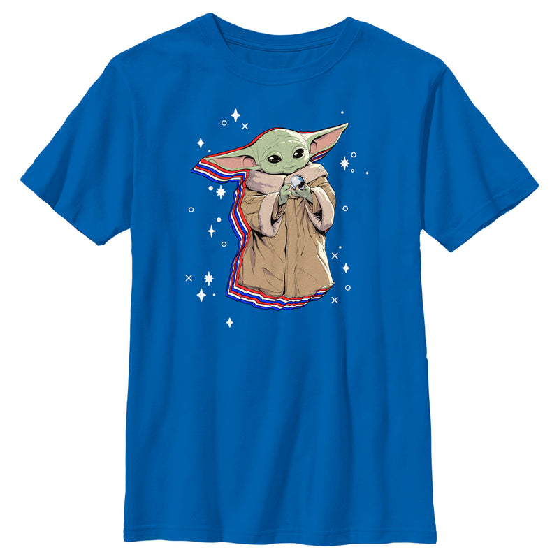 Boy's Star Wars: The Mandalorian Fourth of July Grogu T-Shirt