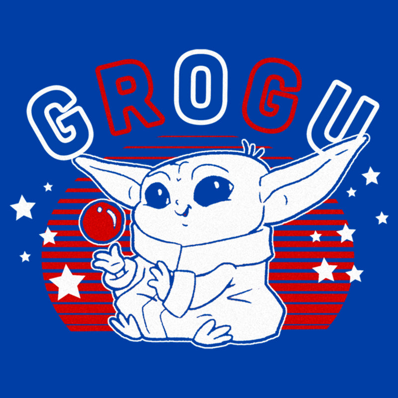 Men's Star Wars: The Mandalorian Fourth of July Cute Grogu T-Shirt