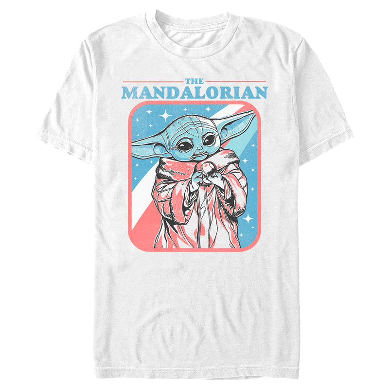 Men's Star Wars: The Mandalorian Fourth of July Grogu Stars and Stripes T-Shirt