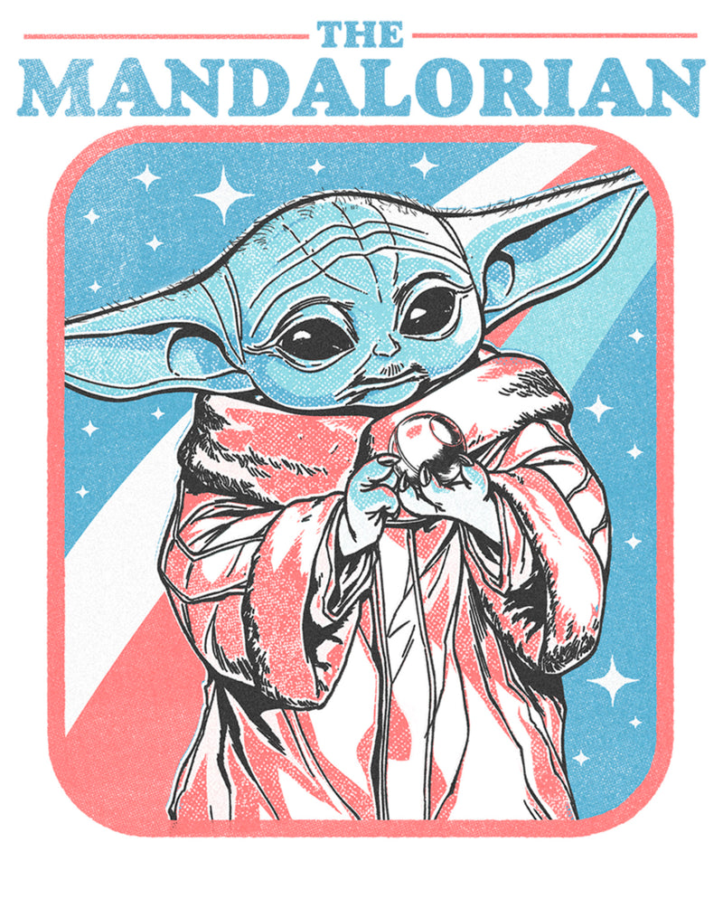 Boy's Star Wars: The Mandalorian Fourth of July Grogu Stars and Stripes T-Shirt