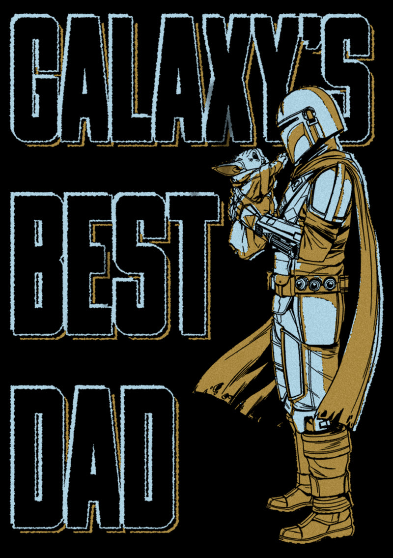 Men's Star Wars: The Mandalorian Father's Day Mando Galaxy's Best Dad T-Shirt