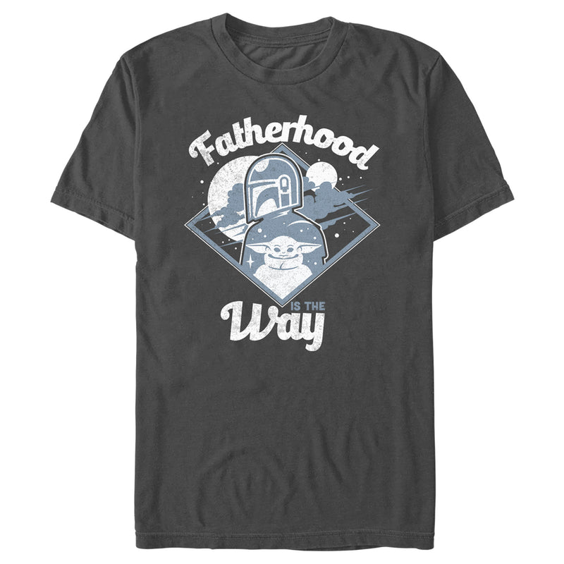 Men's Star Wars: The Mandalorian Father's Day Mando Fatherhood is the Way T-Shirt